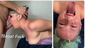 Stepdaughter Gives A Deepthroat Blowjob To A Huge Dick In Hardcore Video